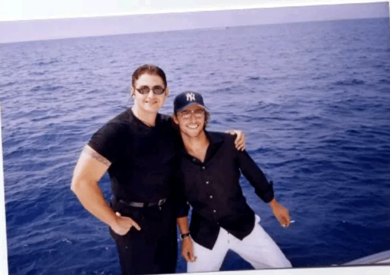 Gusti Moldovan és Tom Cruise Mallorcán